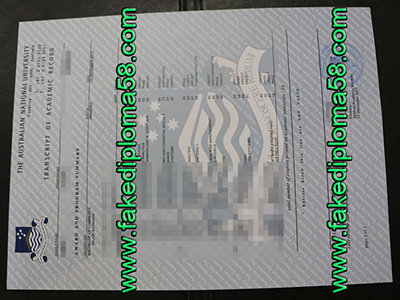 The Australia National University Transcript, Degree certificate