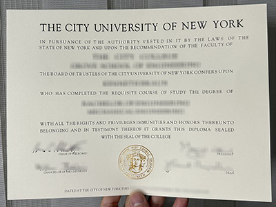City University of New York diploma