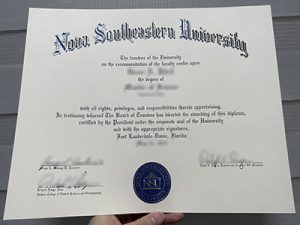 Nova Southeastern University diploma