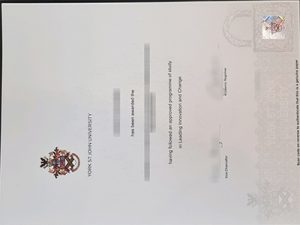 York St John University diploma