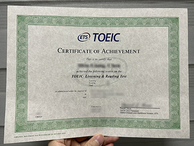 Why so many people buy a TOEIC certificate of achievement online?