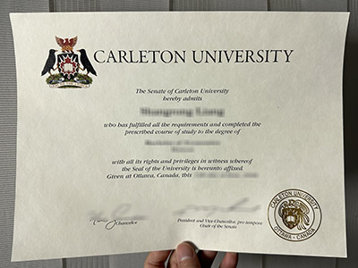 How to create a 100% copy Carleton University diploma certificate?