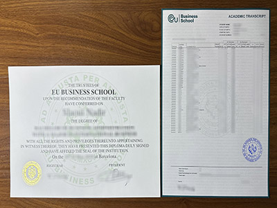 How to order a EU Business School diploma and transcript online?