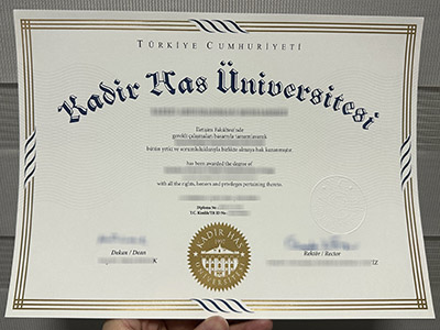 How to create a Kadir Has University diploma certificate in 2024?