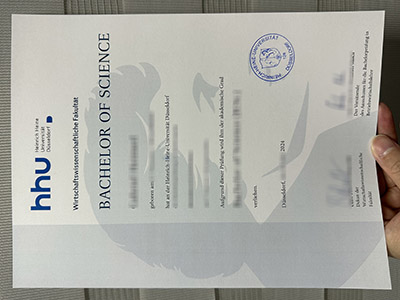Buying a Heinrich Heine University Düsseldorf Urkunde online.