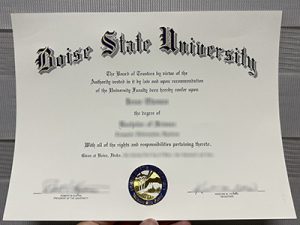 Boise State University diploma
