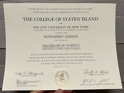 How can i order a CUNY College of Staten Island diploma in 2024?