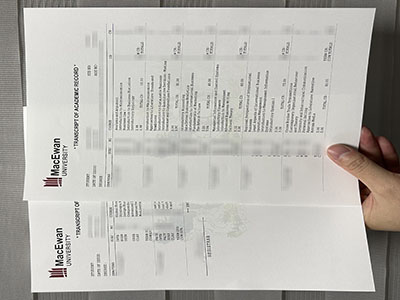 Where to order a MacEwan University transcript quickly?