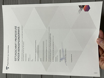 How much does to buy a Hogeschool van Amsterdam Getuigschrift?
