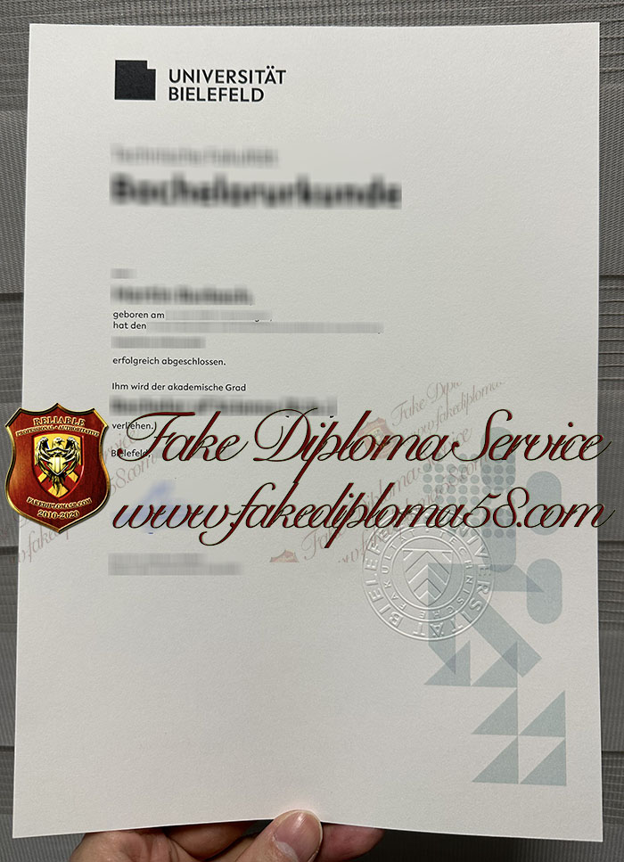 Universität Bielefeld Urkunde