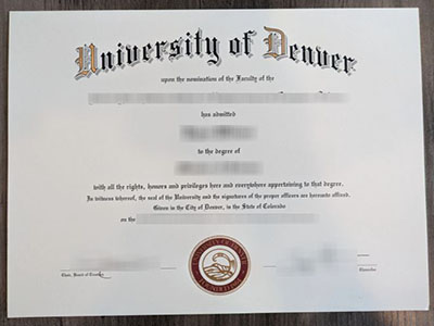How to create a University of Denver diploma in 3 days?
