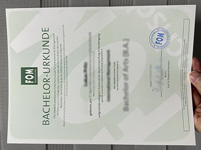 How to create a 100% copy FOM Hochschule Urkunde of Germany?