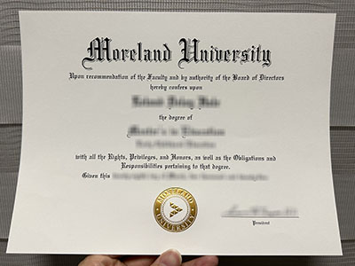 Where can i obtain a Moreland University diploma in 2025?