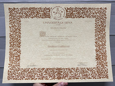 Is it possible to create a Università di Siena diploma online?