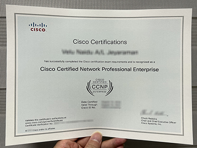 CCNP certificate