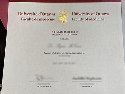 How can i order a University of Ottawa Medicine diploma in 2025?