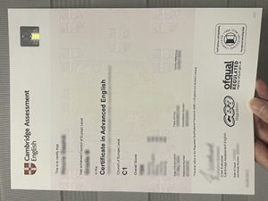 Cambridge CAE certificate
