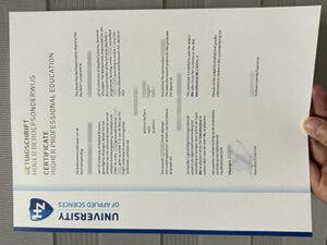 HZ University of Applied Sciences diploma