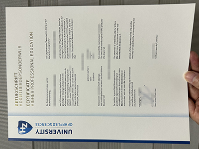 How much does to order a HZ University of Applied Sciences diploma?