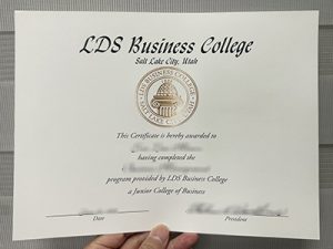 LDS Business College diploma