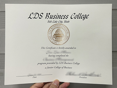 LDS Business College diploma