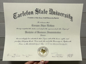 Tarleton State university diploma