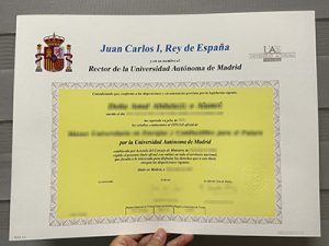 Universidad Autónoma de Madrid diploma