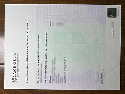 How to buy a Cambridge IGCSE certificate of latest version?