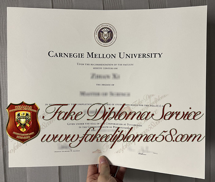 Carnegie Mellon University diploma