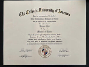 Catholic University of America diploma