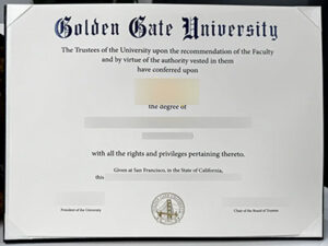 Golden Gate University diploma