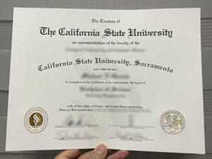 Sacramento State diploma