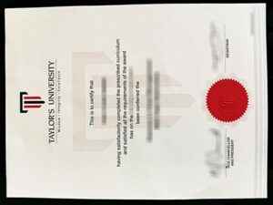 Taylor’s University diploma