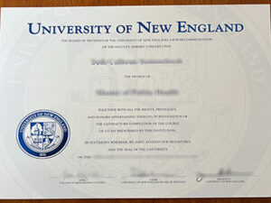 University of New England diploma