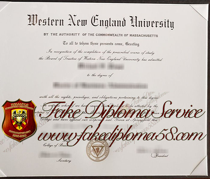 Western New England University diploma