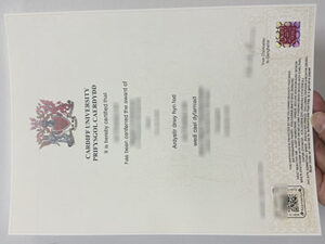 Cardiff University diploma