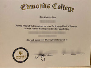 Edmonds College diploma