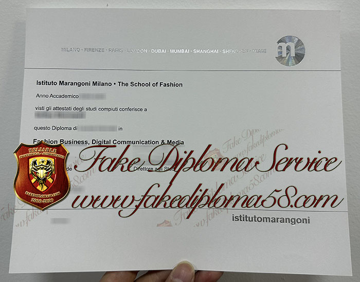 Istituto Marangoni diploma