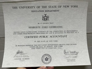 New York CPA certificate