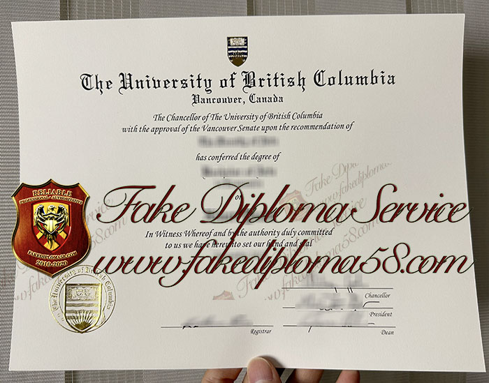 University of British Columbia diploma