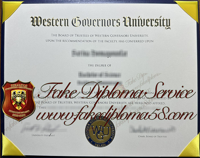Western Governors University diploma