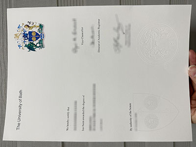 How does a University of Bath diploma look like?