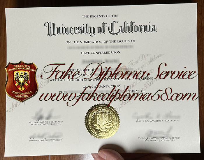 University of California Santa Cruz diploma
